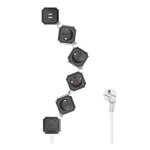 Multiprise - logilink - lps276u - 4 prises - 2 ports usb - interrupteur lumineux