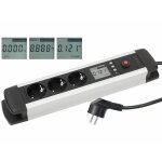 Multiprise - revolt - 3 prises - �cran lcd - wattm�tre - 15 m - int�rieur