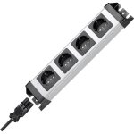 Multiprise sans interrupteur 4 prises kopp powerversal 4fach wieland 226320016 argent noir Multiprise sans interrupteur 4 prises kopp powerversal 4fach wieland 226320016 argent noir