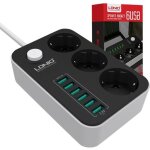 Multiprise usb multiprise parasurtenseur 8 prises outlet + 4 ports usb parasurtenseurs / parafoudre cordon ... Multiprise usb multiprise parasurtenseur 8 prises outlet + 4 ports usb parasurtenseurs / parafoudre cordon ...