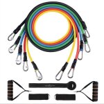 [qualit suprieure] lastiques de rsistance entranement musculation bande fitness kit 12 pices sport ...