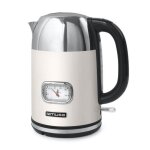 Bouilloire muse 1. 7 l 2200w sans fil base pivotante 360 crme / inox ms020sc