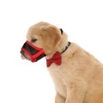 Muselière pour chien - salutuya - rouge - respirante - réglable - confortable Muselière pour chien - salutuya - rouge - respirante - réglable - confortable