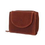 Mustang porte - monnaie marron en cuir pour femme - udine wallet cognac 134699