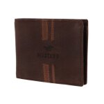 Mustang porte - monnaie marron en cuir pour homme - asti wallet dark brown 134692