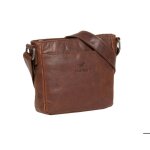 Mustang sac  paule bandoulire marron en cuir pour femme - catania leather crossbody bag 134750