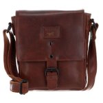 Mustang sac � �paule bandouli�re marron en cuir pour homme - natal malta shoulderbag s cognac 224528