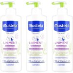 Liniment - mustela - flacon - pompe - lot de 3 x 400 ml - hypoallergnique - ingrdients naturels