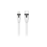Muvit cable plat type c / lightning mfi - 2m - 3a - blanc