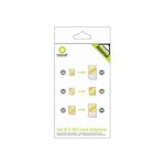 Muvit universel sim adaptateur pack de 3 pour nano Muvit universel sim adaptateur pack de 3 pour nano