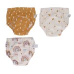 Mxzzand lot de 3 culottes dapprentissage bébé absorbantes lavables en coton Mxzzand lot de 3 culottes dapprentissage bébé absorbantes lavables en coton