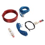 Kit de c�blage damplificateur - mxzzand - c�ble audio voiture - couleur noire - accessoires inclus