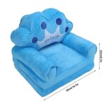 Canap� pour enfants - mxzzand - canap� pliant - velours - 1 place - avec accoudoirs