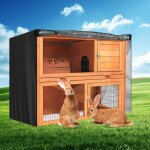 Mxzzand couverture de clapier  lapin accessoire de couverture anti - poussire de clapier  lapin double ...