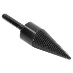 Mxzzand foret fendu foret  bois de chauffage fendeur de bches en acier au carbone cne bricolage perceuse ...