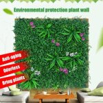 Gazon végétal artificiel - mxzzand - feuille de melon - 40x60cm - décoration murale - plastique durable ... Gazon végétal artificiel - mxzzand - feuille de melon - 40x60cm - décoration murale - plastique durable ...