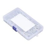 Goupille fendue - mxzzand - kit de 125 pices - acier inoxydable - type r et b - haute performance