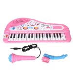 Piano �lectrique - mxzzand - 37 touches - micro int�gr� - �ducatif - rose