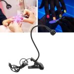 Mini lampe uv - mxzzand - rglable 360 - schage ongles - multifonction - noir