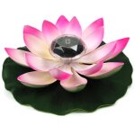 Lampe solaire - mxzzand - fleur de lotus - rgb tanche - clairage automatique - dcoration jardin