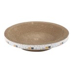 Lit � gratter pour chat - mxzzand - mod�le rond - papier ondul� - r�sistant aux rayures - confortable ...