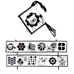 Mxzzand livre souple pour b�b� livre doux pour b�b� � contraste �lev� noir et blanc jouets sensoriels ...