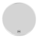 Miroir grossissant 20x - mxzzand - compact - ventouses - portable - salle de bain