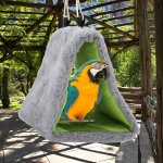 Mxzzand nid d?oiseau hamac pour perroquets nid doiseau tente suspendue grotte triangulaire chaude pour ...