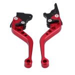 Mxzzand paire de poignes de frein embrayage moto retrofit - aluminium alloy - rouge - gauche 16 cm droite ...