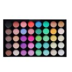 Mxzzand palette de 40 couleurs dombres  paupires maquillage des yeux mat et paillettes pigment aquarelle ...