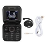 Mxzzand petit tlphone  clapet 2g 16go mmoire grand ecran boutons pour seniors