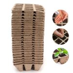 Mxzzand pots de tourbe 24pcs pots de semis 12 cellules plateaux de germination coupe de p�pini�re de ...