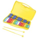 Mxzzand xylophone professionnel 25 notes enfant boîte jaune Mxzzand xylophone professionnel 25 notes enfant boîte jaune