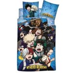 Parure de lit - my hero academia - 3 pcs - 100% coton - housse de couette 140x200 cm - lavable en machine ...