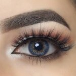 Mysalens� lentilles de contact de couleur bleu 3t avec accessoires et solution 12 mois sans correction ...