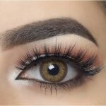 Mysalens lentilles de contact de couleur canna rose honey miel avizor solution multifonctions 10ml kit ...