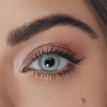 Mysalens lentilles de contact de couleur hidrocor topaz bleu solution multifonctions 10ml kit de rangement ...