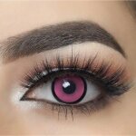 Mysalens lentilles de contact de couleur manson rose avizor solution multifonctions 10ml kit de rangement ...
