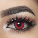 Mysalens lentilles de contact de couleur rouge volturi avizor solution multifonctions 10ml kit de rangement ...