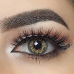 Mysalens lentilles de contact de couleur vert 3t avec accessoires et solution 12 mois sans correction ...