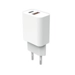 Myway chargeur secteur pd 20w usb - c + qc 18w usb - a blanc Myway chargeur secteur pd 20w usb - c + qc 18w usb - a blanc