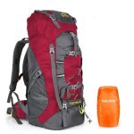 Nacatin sac  dos de randonne 60l idal pour le camping le trekking les voyages en plein air - rouge ...