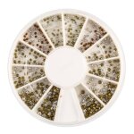 Nail art - strass dor�s or