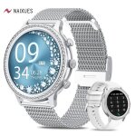 Naixues montre connecte femme appel bluetooth 1. 32 hd - fonction fminine - rythme cardiaque - spo2 ...