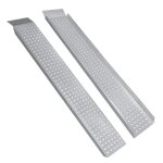 Rampe de chargement pliable - naizy - 2x - 400 kg maximum - antidrapante - largeur largie
