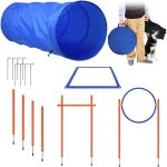 �quipement dentra�nement pour chiens - naizy - agility sport - kit complet - bleu & orange - mat�riau ...