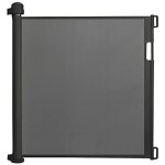 Barrire de scurit - naizy - extensible et enroulable - 0  150 cm - noir - pour bbs et chiens