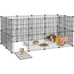 Naizy enclos extérieur parc 142 x 72 x 72 cm parc pour chiot noir enclos diy cage extensible pour petit ... Naizy enclos extérieur parc 142 x 72 x 72 cm parc pour chiot noir enclos diy cage extensible pour petit ...