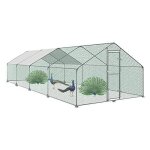 Naizy enclos ext�rieur voli�re cage pour animaux avec serrure armature acier galvanis� poulailler chenil ...