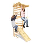 Naizy espalier su�dois en bois 6 en 1 �chelle su�doise murale espalier de gymnastique charge 100 kg avec ...